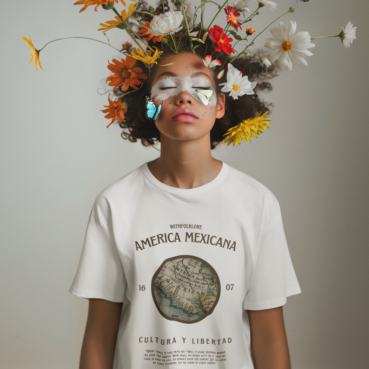Map America Mexicana t-shirt