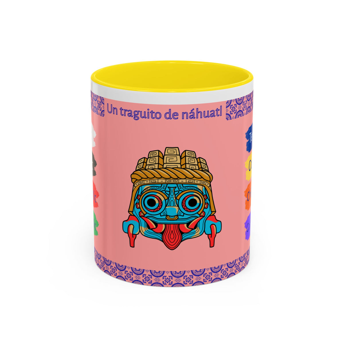 Un Traguito de Náhuatl | Learn Nahuatl Colors Mug | Tlaloc Coffee Mug (11oz)