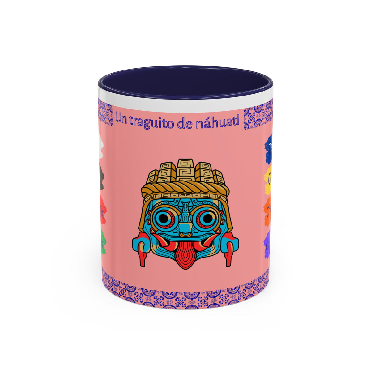 Un Traguito de Náhuatl | Learn Nahuatl Colors Mug | Tlaloc Coffee Mug (11oz)