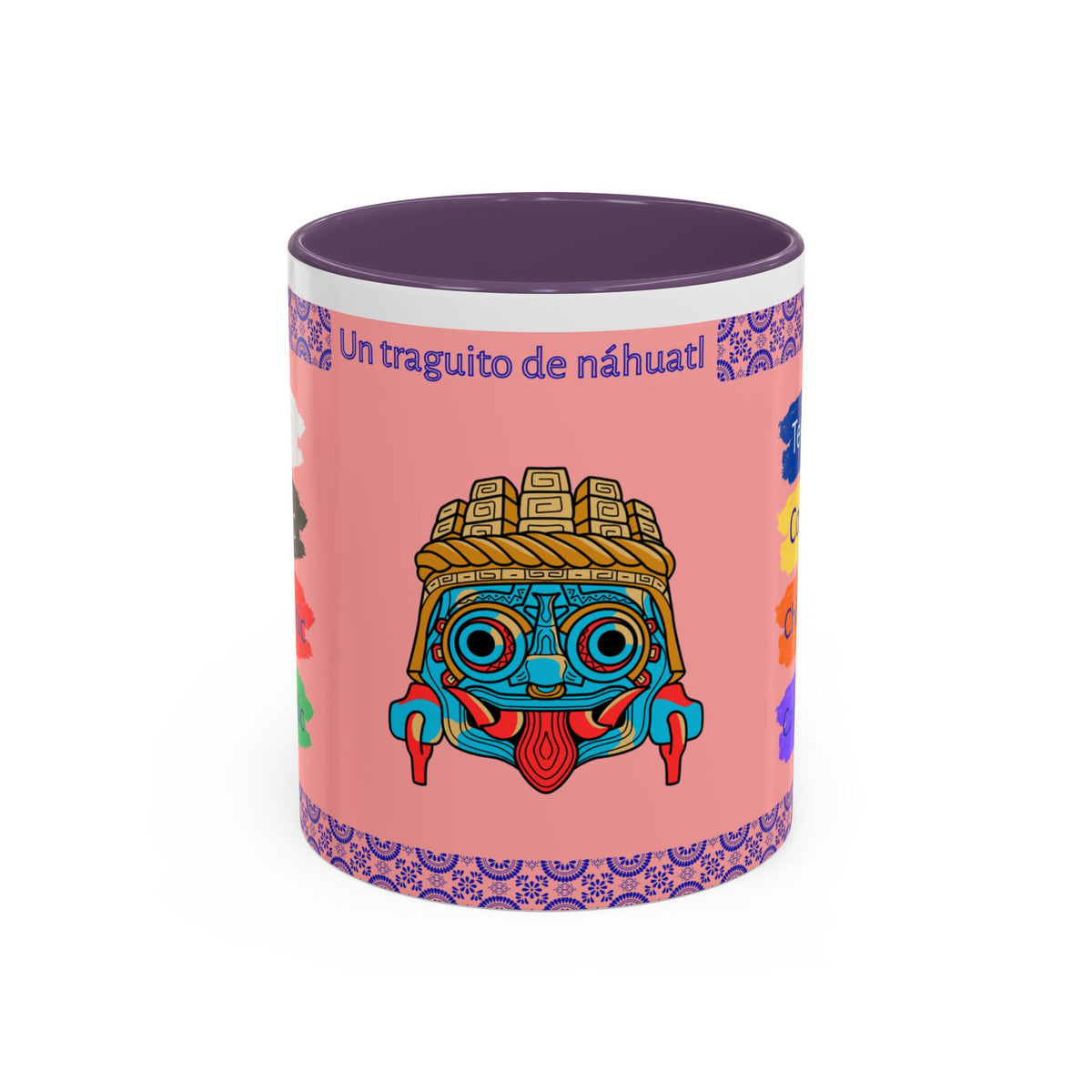 Un Traguito de Náhuatl | Learn Nahuatl Colors Mug | Tlaloc Coffee Mug (11oz)