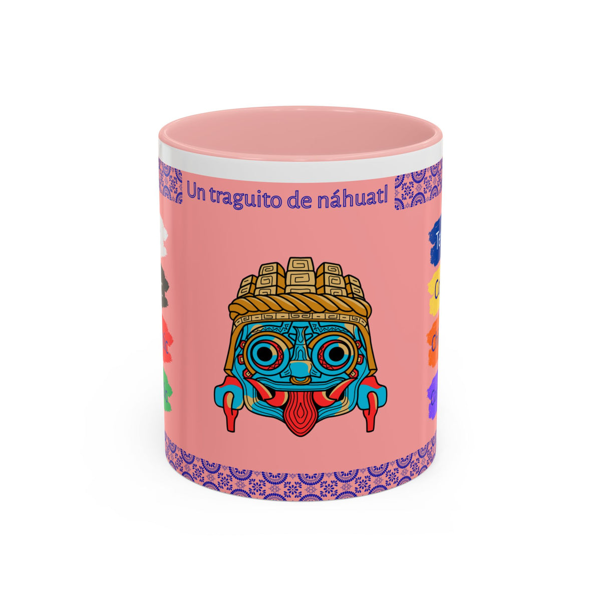 Un Traguito de Náhuatl | Learn Nahuatl Colors Mug | Tlaloc Coffee Mug (11oz)