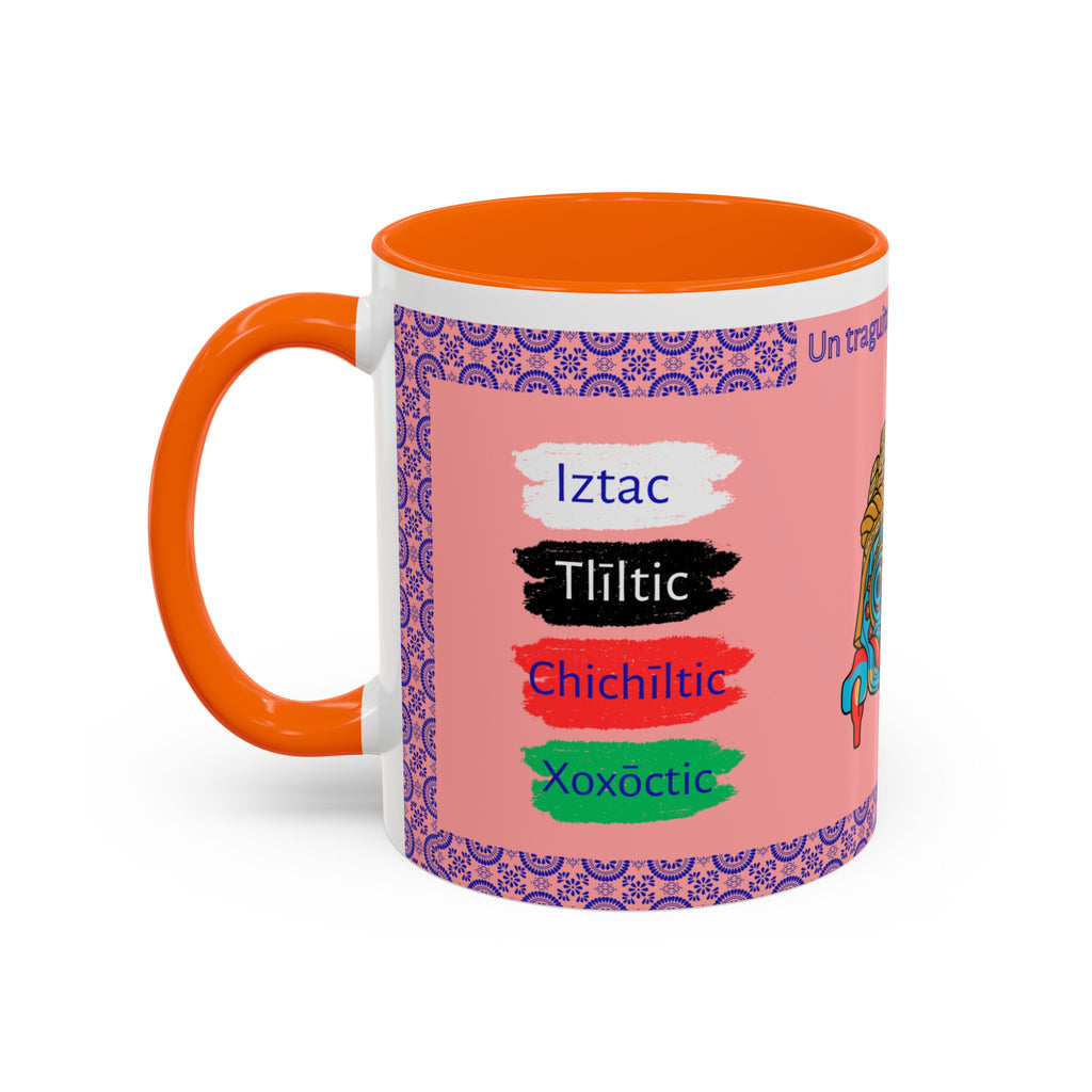 Un Traguito de Náhuatl | Learn Nahuatl Colors Mug | Tlaloc Coffee Mug (11oz)