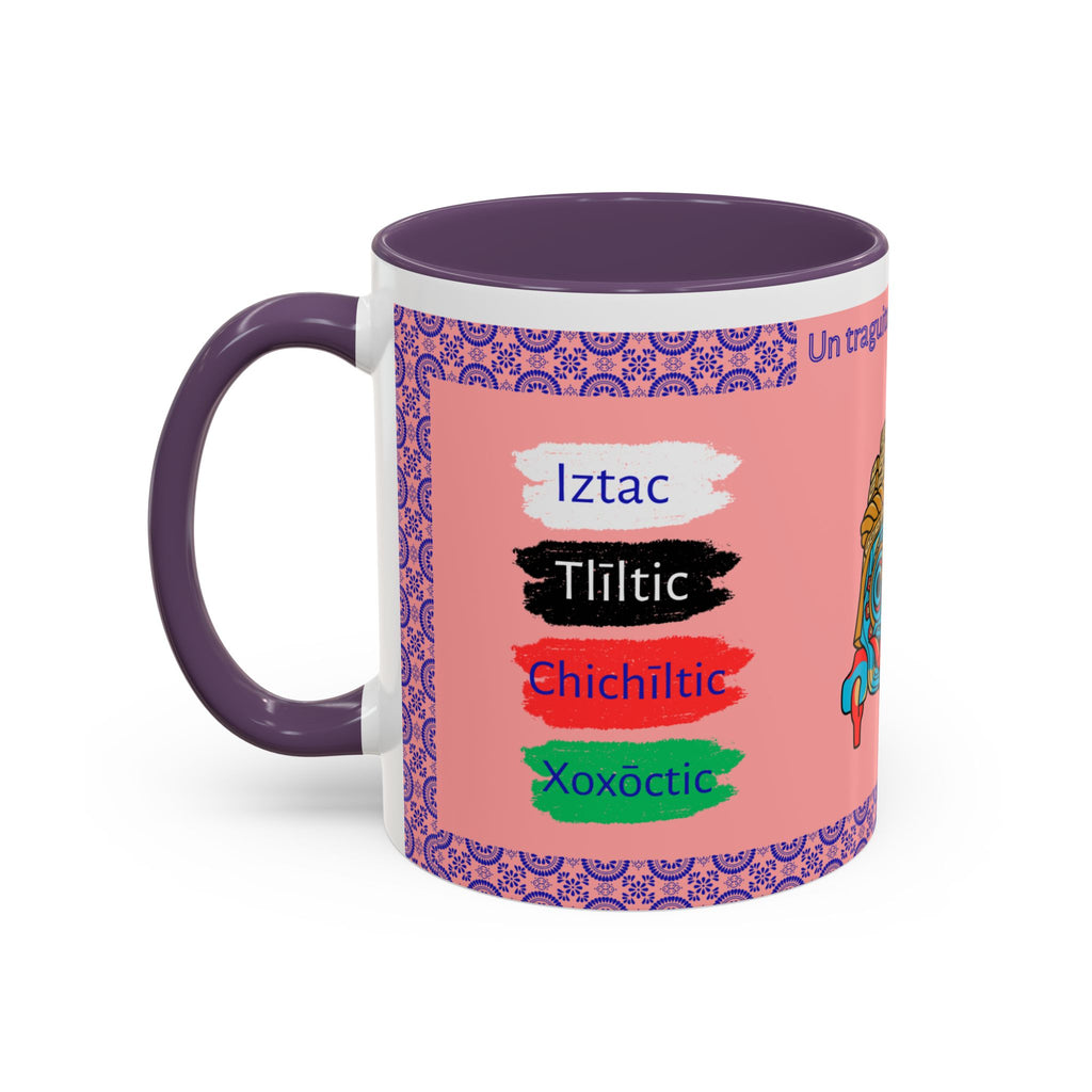 Un Traguito de Náhuatl | Learn Nahuatl Colors Mug | Tlaloc Coffee Mug (11oz)