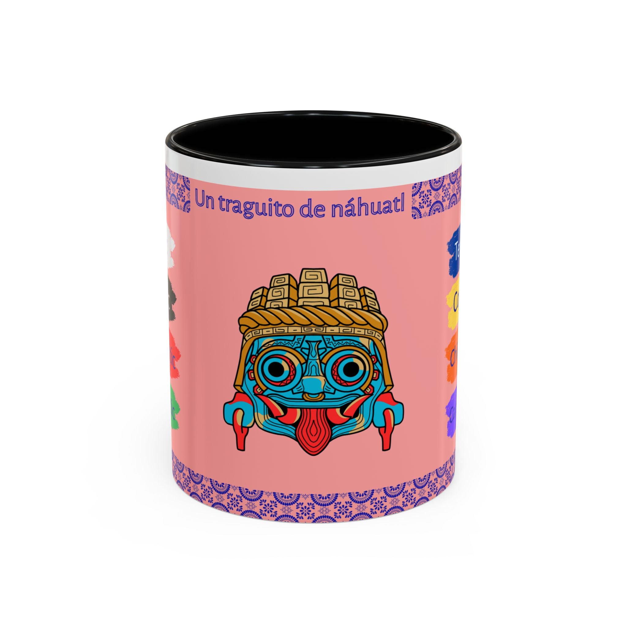 Un Traguito de Náhuatl | Learn Nahuatl Colors Mug | Tlaloc Coffee Mug (11oz)