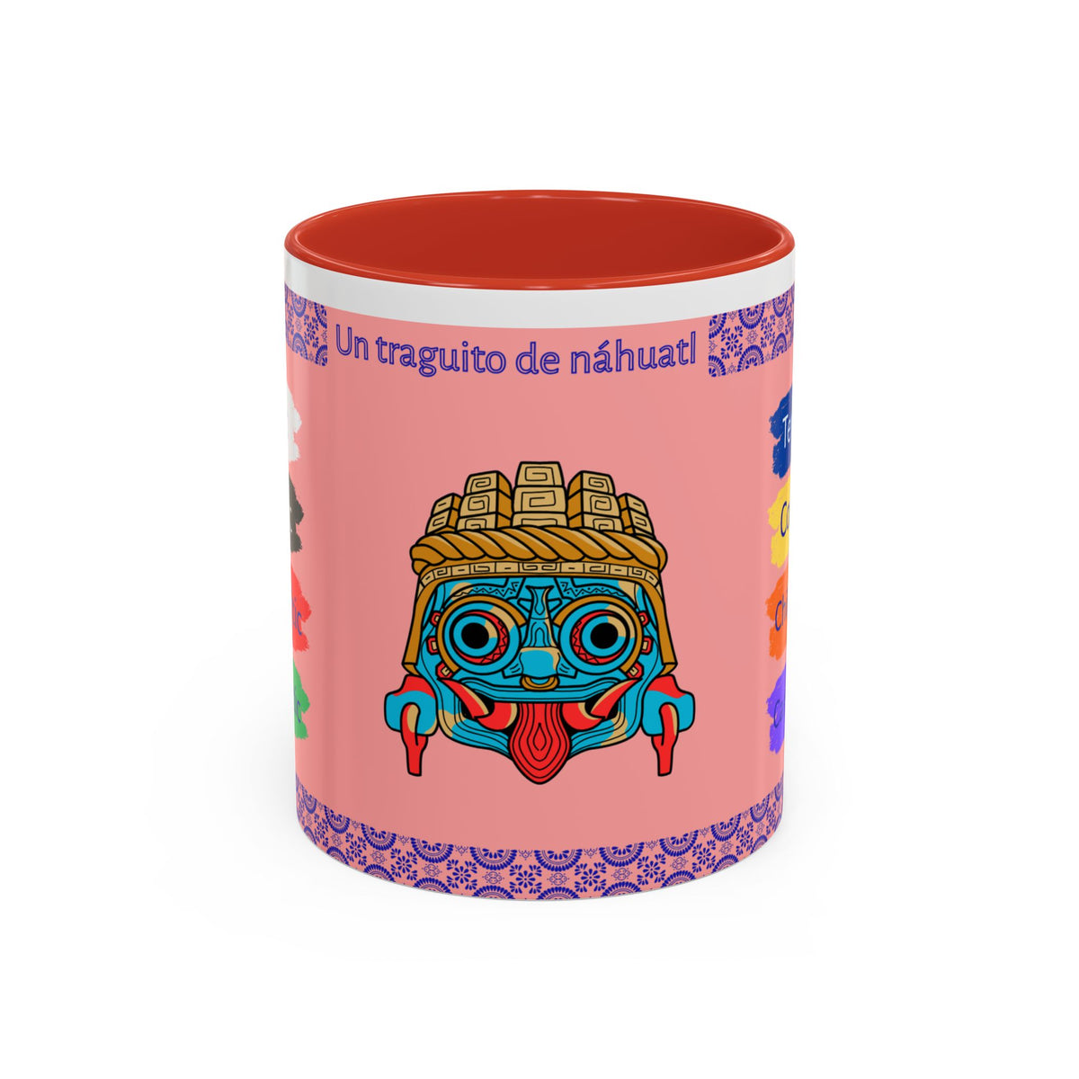 Un Traguito de Náhuatl | Learn Nahuatl Colors Mug | Tlaloc Coffee Mug (11oz)