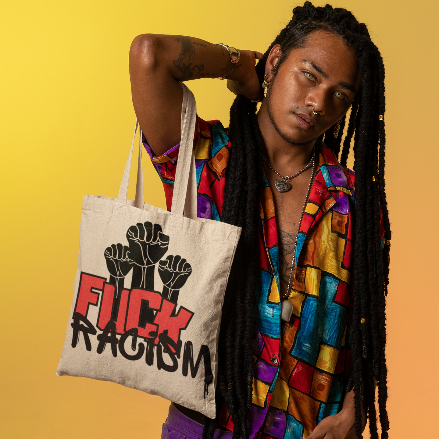 Fuck Racism Tote