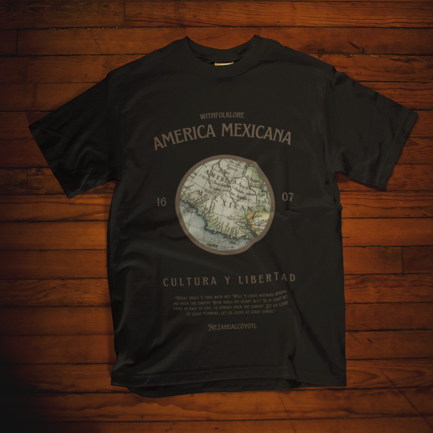 Map America Mexicana t-shirt