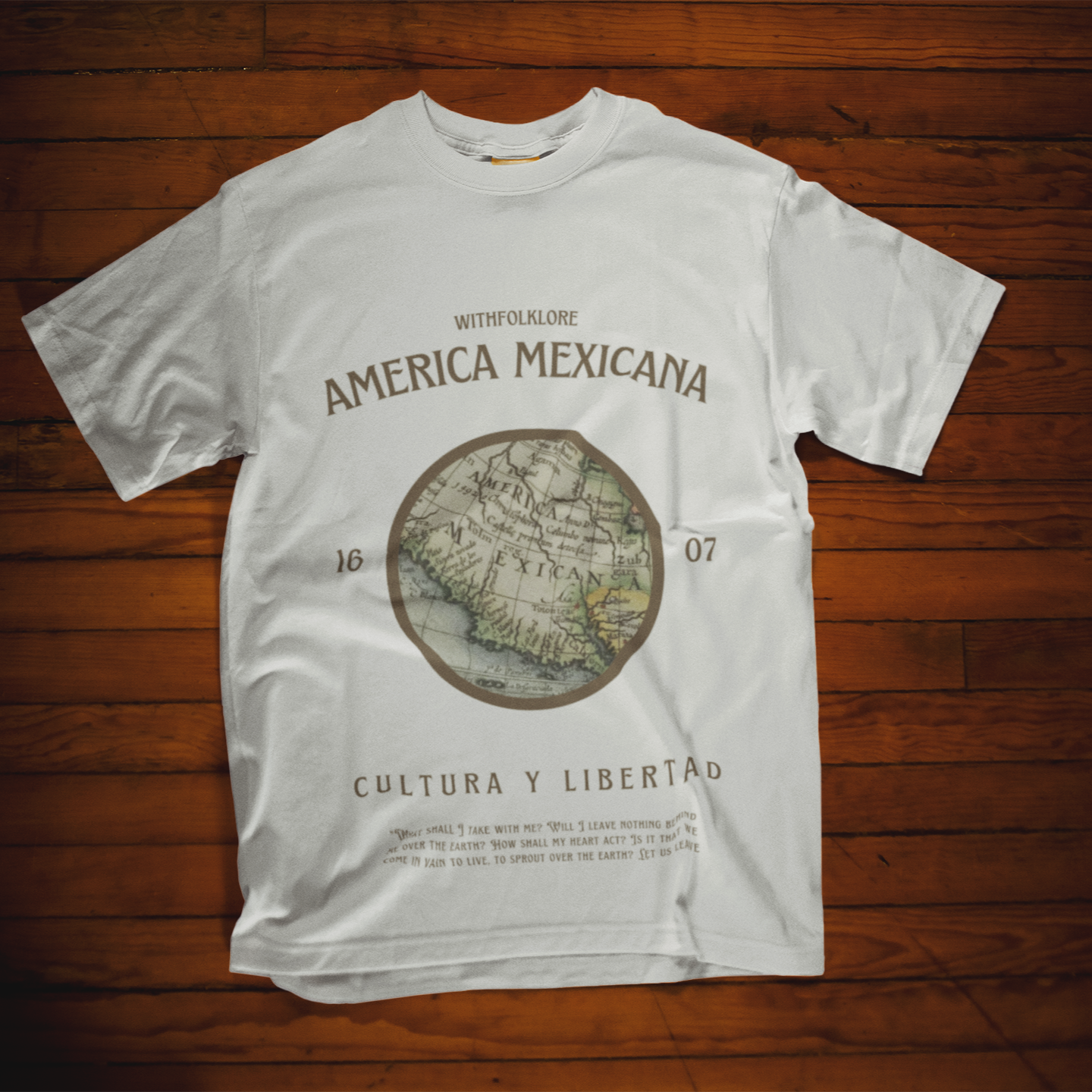 Map America Mexicana t-shirt